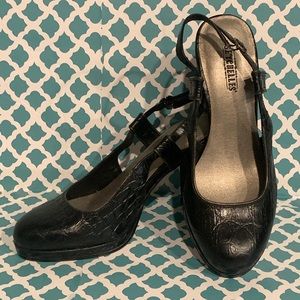 Seychelles Black Slingback Pump Heels Size 7